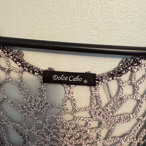 Dolce Cabo Gray Crocheted Tank Top 17PTP no size tag (N31) - Picture 4 of 7